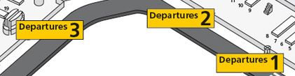 Schiphol Vertekhal Departures Plattegrond